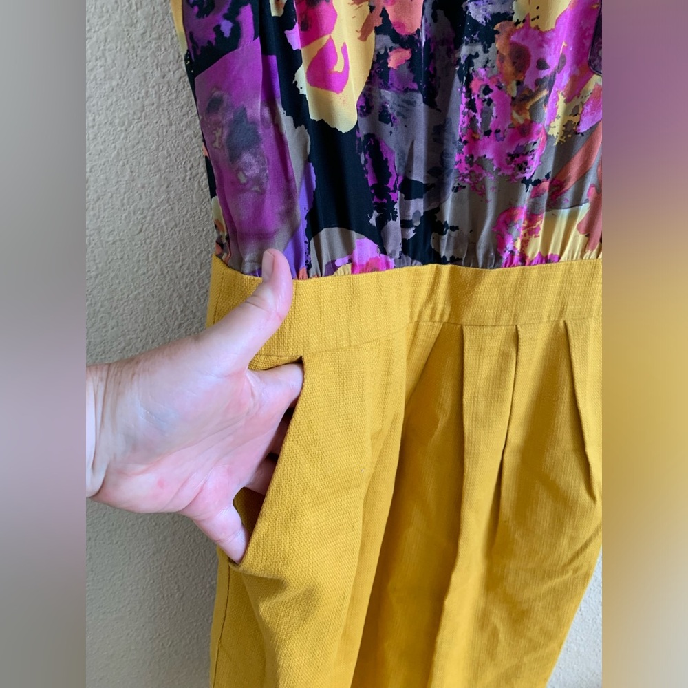 Tabitha by Anthropologie Marigold Silk Dress 🌴 - Picture 3 of 7
